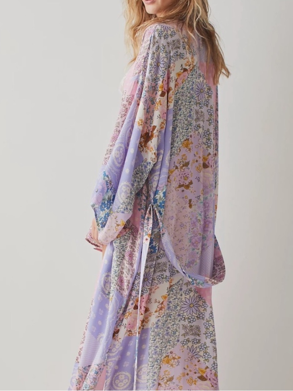 Spell Gypsy Collective Cha Cha Maxi Robe S/M Duster Coverup Lounge Long Pastel - Picture 4 of 17